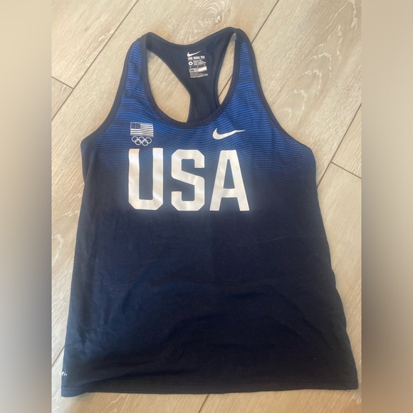 Nike Tops - Nike Team USA tank top.  Olympics.  Dri-fit. Worn once. Comfy.  Running.
